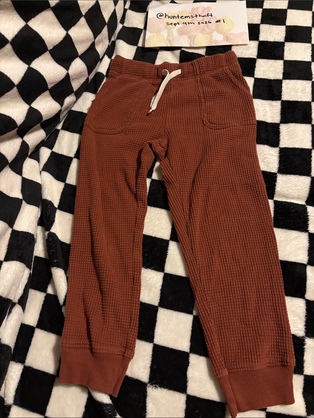 5T waffle knit old navy joggers